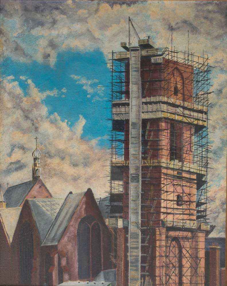 De Grote of Sint-Jacobskerk Den Haag zonder spits